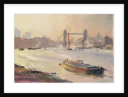 Autumn afternoon, Pool of London, 1991 by Trevor Chamberlain