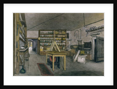 Faraday's Magnetic Laboratory, 1852 by Harriet Jane Moore