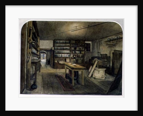 Faraday's Electro-magnetic Laboratory, 1852 by Harriet Jane Moore
