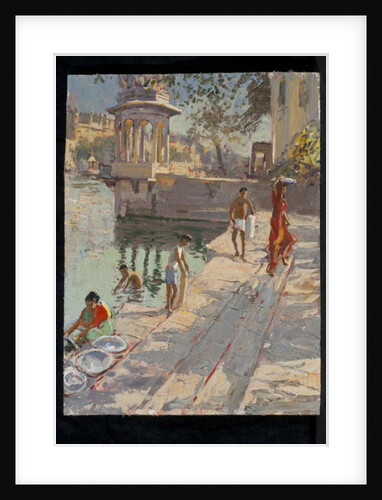Udaipur Temple Bathing by Tim Scott Bolton