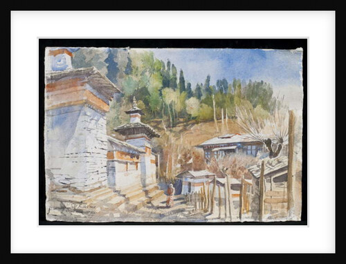 Ogyen Chholing Prayer Wall, Bhutan, 2013 by Tim Scott Bolton