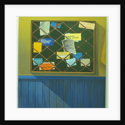 Noticeboard of the Blackheath Conservatoire of Music, 1980 by Terry Scales