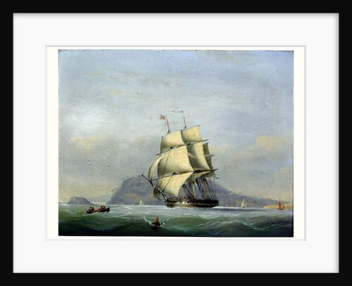 H.M.S. Pique under Sail by Nicholas Matthews Condy