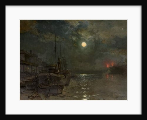 Moonlight on the Tyne by George Anthony Waterston