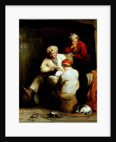 Smugglers Playing Cards by Henry Perlee Parker