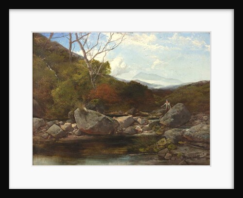 A Trout Stream by Thomas Creswick