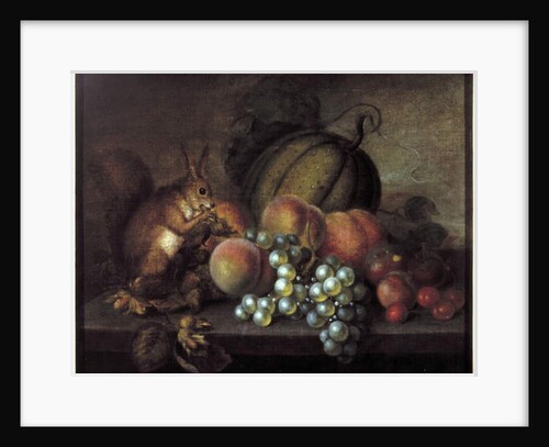 Study of Fruit with Squirrel by George Gray