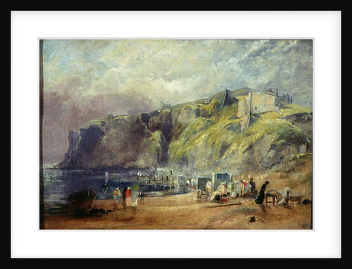 Tynemouth Castle from Percy Bay by Thomas Miles II Richardson