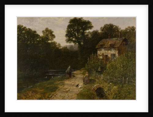 Landscape with Cottage and Figures by George Vicat Cole