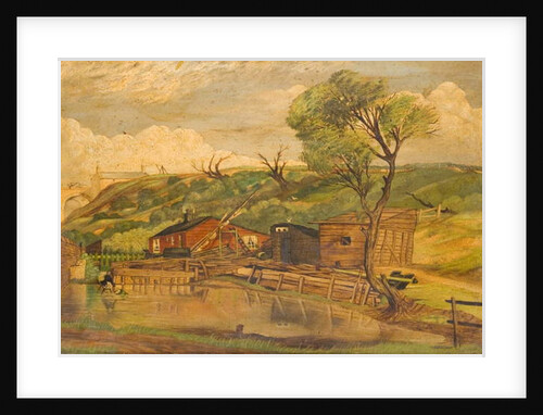 Landscape with Pond by School English