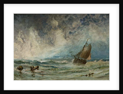 Seascape with Ship by Charles George