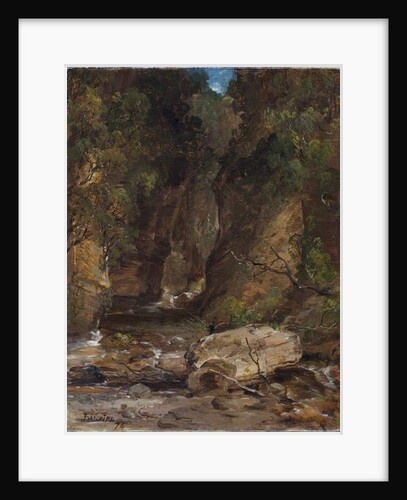 Rocks and Trees with Stream by James B. Dalziel