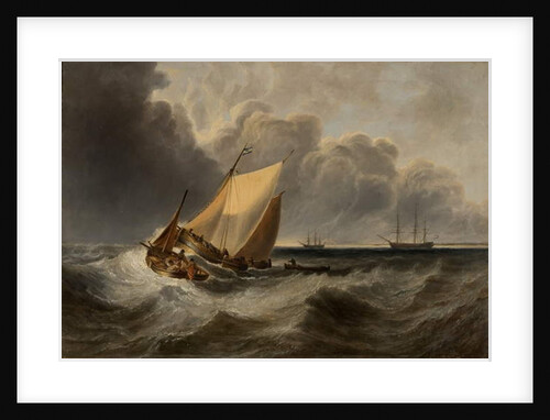 Seascape - Recollection of Turner by John Wilson Carmichael