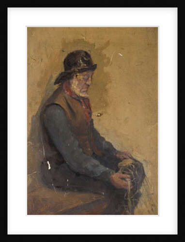 Seated Fisherman by School English
