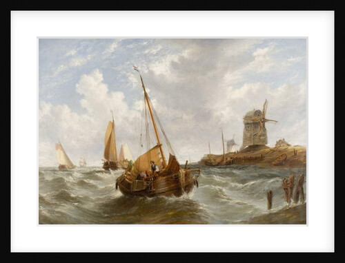 Seascape with Boats by William Adolphus Knell