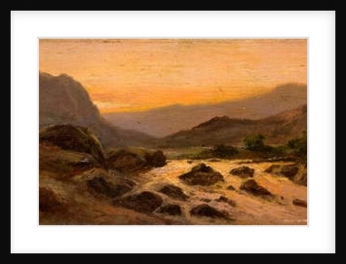 Sunset, Rocky Stream by Frank Thomas Carter