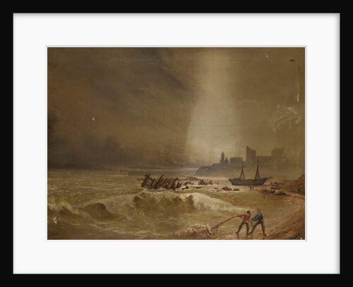 Seascape off Tynemouth, 1871 by William Connell