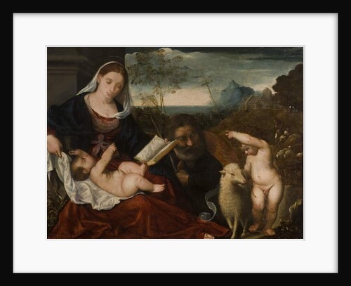 The Holy Family with Saint John by Titian (follower)