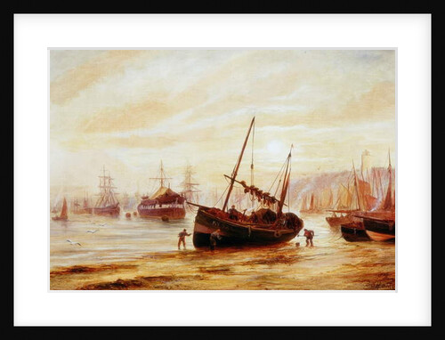 Seascape - Mouth of the Tyne by Bernard Benedict Hemy