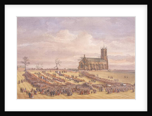 Burial of the Victims of the Hartley Colliery Disaster in Earsdon Churchyard, January 26th 1862 by John Henry Leonard