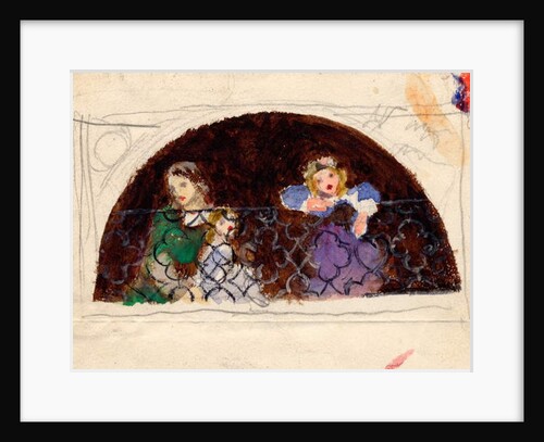 Sketch for Portrait of Mrs Leathart and Children by Arthur Hughes