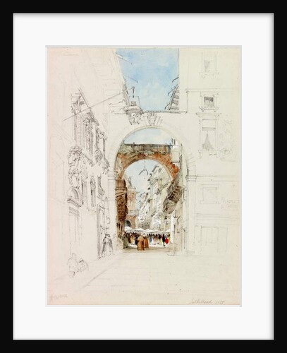 La Piazza dei Signori, Verona, 1835 by James Holland