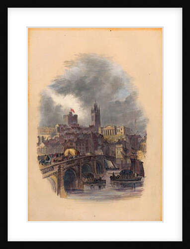 The Old Tyne Bridge, Moot Hall, St Nicholas' Cathedral and Castle by Mary Jane Hancock