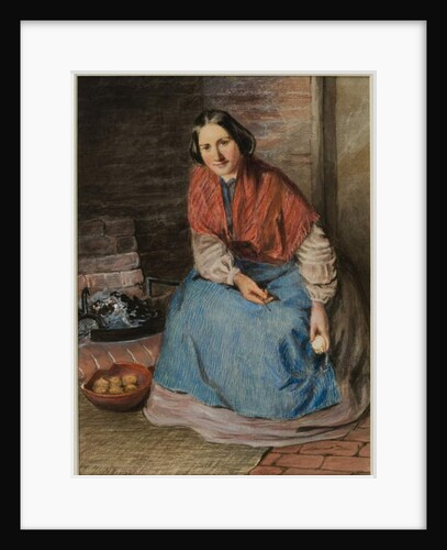 Woman Peeling Apples by William Henry Hunt