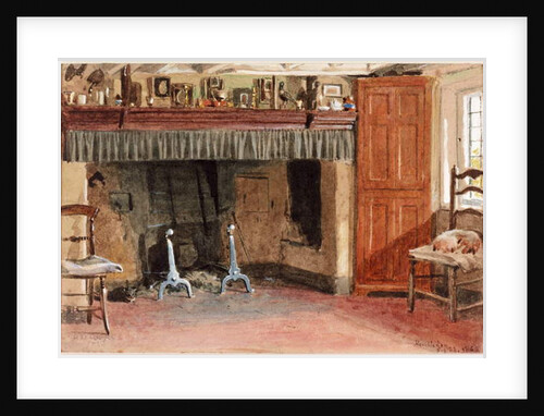 Birket Foster's Kitchen, Hambledon, 1863 by Alfred W. Cooper