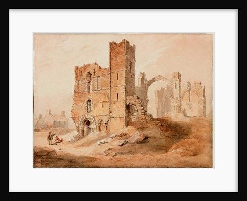 Lindisfarne Abbey - West Front by Luke Clennell