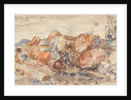 Removing Worn and Rusted Buoys, Floats and Sinkers for Repair in Britain by Thomas Barclay Hennell