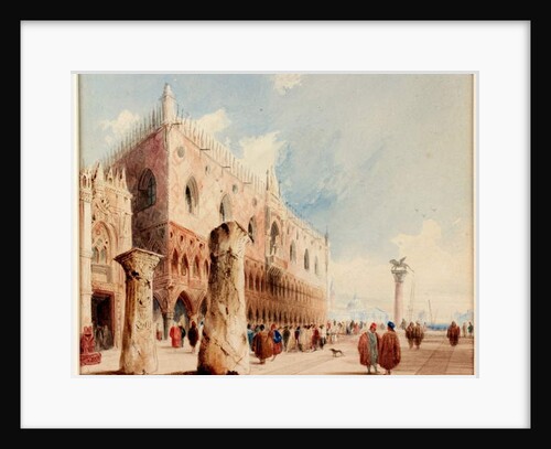 Scene in Venice, Ducal Palace by Richard Parkes (after) Bonington