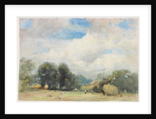 Haymaking in Herefordshire by Robert W. Little