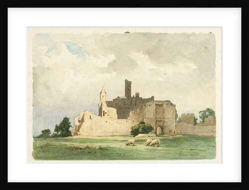 Warkworth Castle by Ernest Benger or Berenger