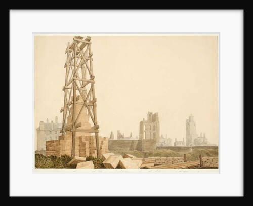 Tynemouth Priory and Lighthouse from the Collingwood Memorial, 1845 by English School