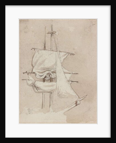 Sails on a Square-Rigged Mast by John Wilson Carmichael