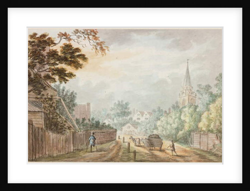 A View in the Lane near Battersea Fields by William Beilby