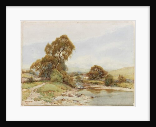 A River Landscape by Harry Sticks