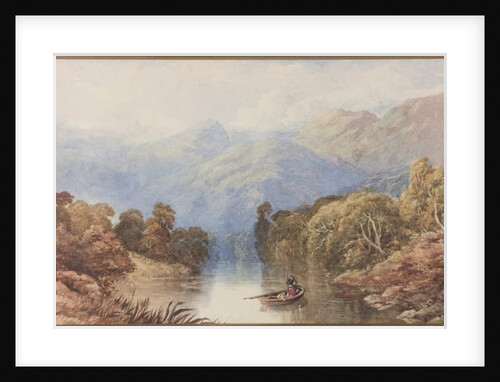 On the Loch near Killin Perthshire by Thomas Miles II Richardson