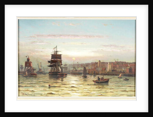 Entrance to the Tyne, Sunset by Duncan F. McLea