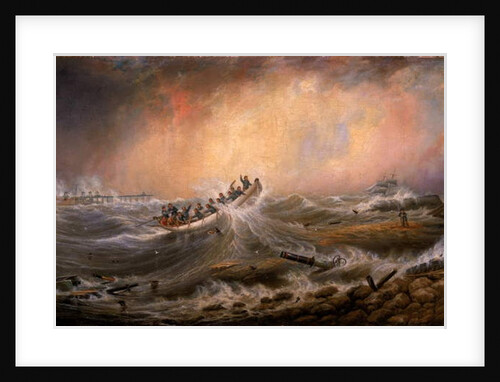 Wreck off the South Pier 1861 by John Scott