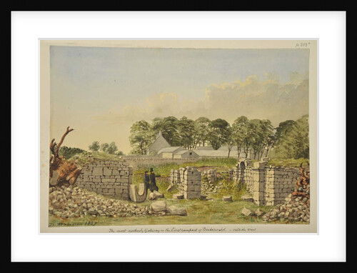 The east gate at Birdoswald Roman Fort, 1857 by David Mossman
