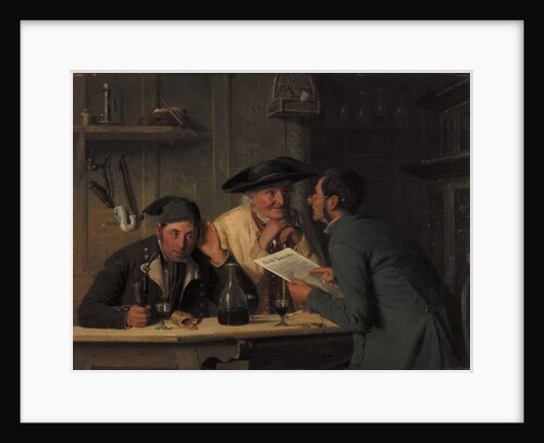 The Village Politicians, 1877 by August Heyn