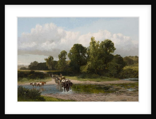 A Ford on the Whitadder, Berwickshire by James Peel