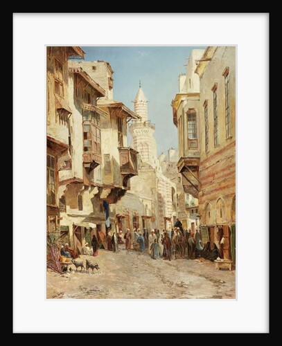 The Mosque of Emir Mindar, Cairo, 1880 by John Jnr. Varley