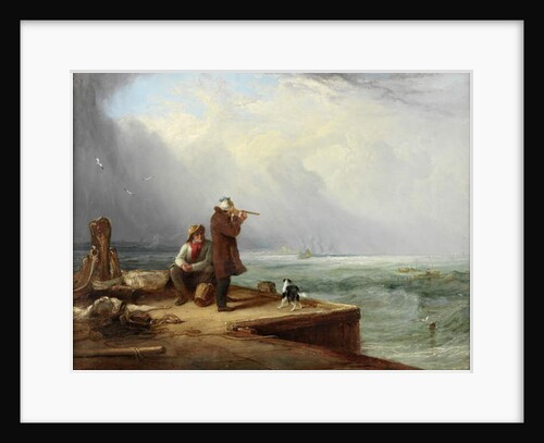 The Look Out, Shields Harbour, 1831 by Henry Perlee Parker