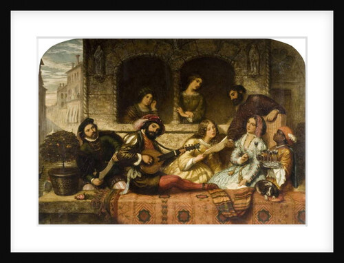 Venetian Balcony Scene, 1859 by Thomas Kent Pelham