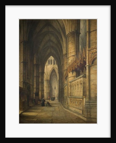 The Tomb of Edward III, Westminster Abbey by David (attr.to) Roberts