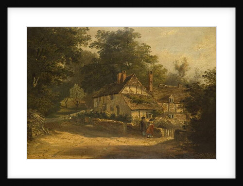 Old Cottages at Petersfield, 1820 by William Kidd
