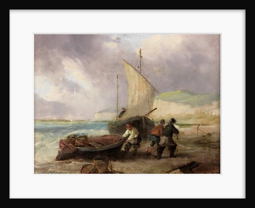 Coast Scene with Fishing Boats by George Balmer